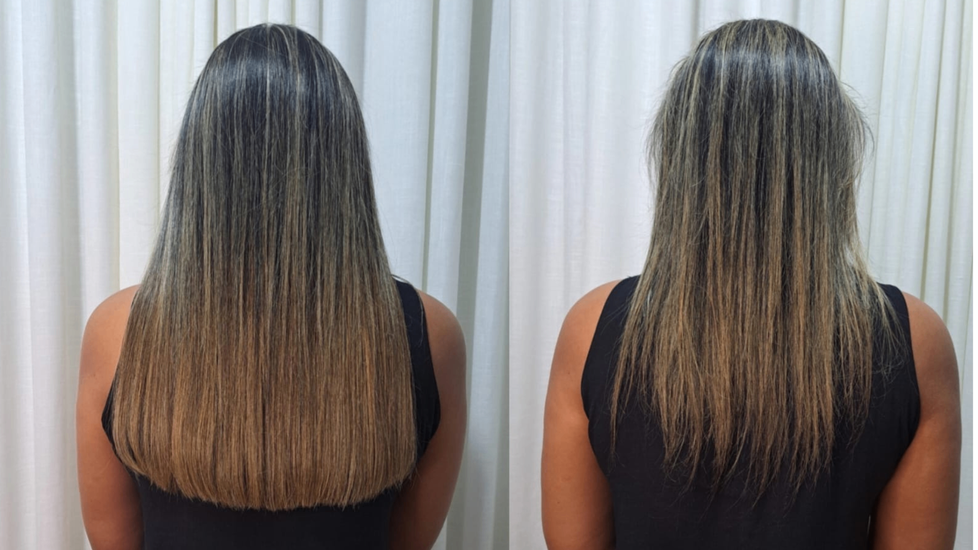 Mega Hair — Antes e Depois